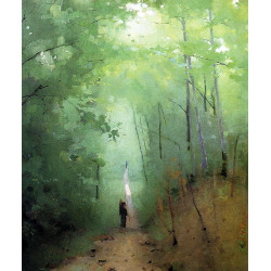 Landscape at fontainebleau forest 1876