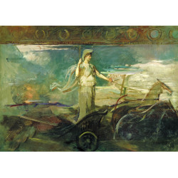 Minerva in a chariot 1894