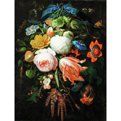 A hanging bouquet of flowers abraham mignon A hanging bouquet of flowers abraham mignon