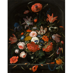 Flowers in a glass vase Flowers in a glass vase