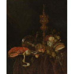 Still life with lobster and fruit Still life with lobster and fruit