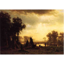 An indian encampment 1861