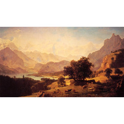 Bernese alps as seen near kusmach 1859