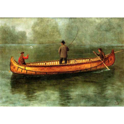 Fishing from a canoe 1859 Fishing from a canoe 1859