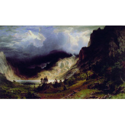 Storm in the rocky mountains