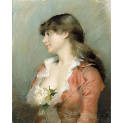 Profile of a young woman