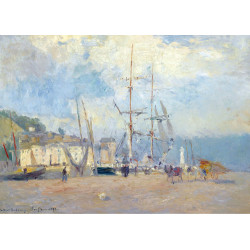 At the port at honfleur 1893 At the port at honfleur 1893