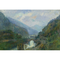 Sunset at saint maurice 1903 Sunset at saint maurice 1903