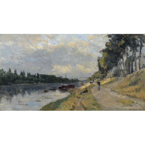 The banks of the seine at puteaux The banks of the seine at puteaux