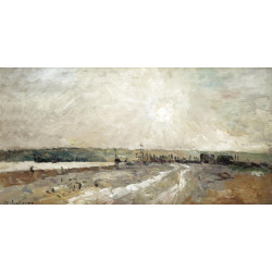 The port near rouen The port near rouen