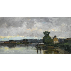 The seine at canteleau ain summer 1882 The seine at canteleau ain summer 1882