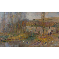 The watermill in normandie The watermill in normandie