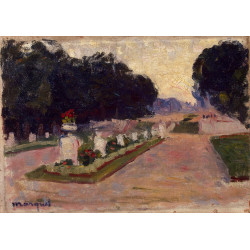 Avenue in the luxembourg gardens