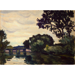 Landscape with a bridge
