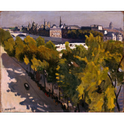 Louvre embankment and the new bridge