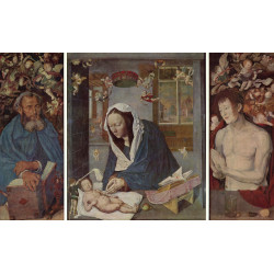 Altar medium and image wing overall view Altar medium and image wing overall view