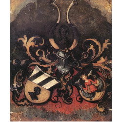 Combined coat of arms of the tucher and rieter families 1499 Combined coat of arms of the tucher and rieter families 1499