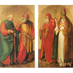 Jabach altarpiece piper and drummer 1504