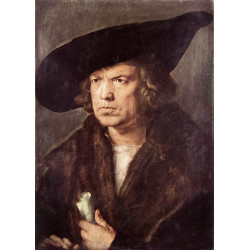 Portrait of a man with baret and scroll 1521