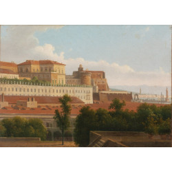 The palazzo reale and the harbor naples The palazzo reale and the harbor naples