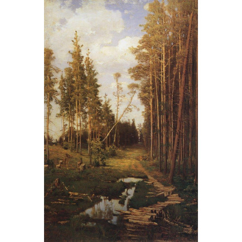 Glade in a pine forest 1883