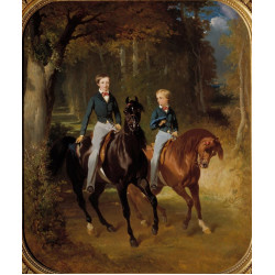 Equestrian portrait of louis philippe albert dorleans count of paris 1834 1894...