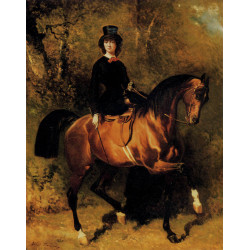 Une amazone au bois de boulogne