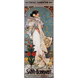 A poster for sarah bernhardts farewell american tour 1905