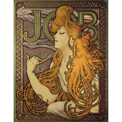 Advertising for the brand of papers a cigarette