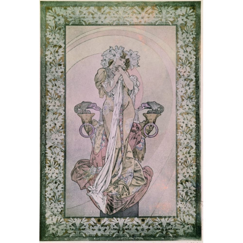 Decorative panel for edmond rostands la princesse lointaine with sarah bernhardt 1890 1910