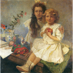 Jaroslava and jiri the artist s children 1919