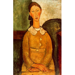 A girl in yellow dress 1917