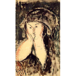 Beatrice hastings leaning on her elbow 1914