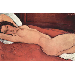 Reclining nude with folded arms behind her head 1917