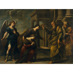Raguel s blessing of her daughter sarah before leaving ecbatana with tobias