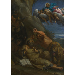 Christ appearing to saint anthony abbot