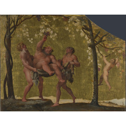 Silenus gathering grapes