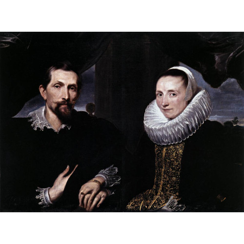 Double portrait of the painter frans snyders and his wife