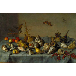 Bartholomeus van der ast still life with shells