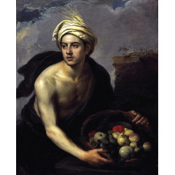 A young man with a basket of fruit 1640