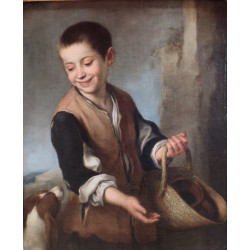 Bartolom esteban perez murillo boy with a dog wga16362