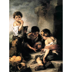 Boys playing dice 1675