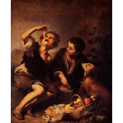 Children eating a pie 1675