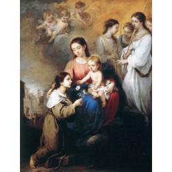 The virgin and child with st rosalina 1670
