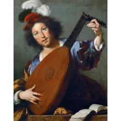 A lute player