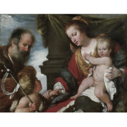 Holy family with st john baptist 1630