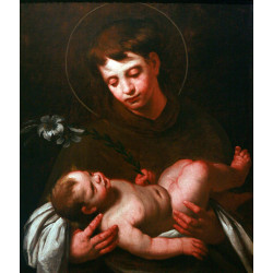 Saint antony of padua holding baby jesus