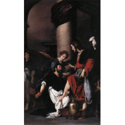 St augustine washing the feet of christ 1629
