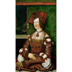 Bianca maria sforza empress half length