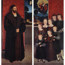 Portrait of conrad rehlinger and his children